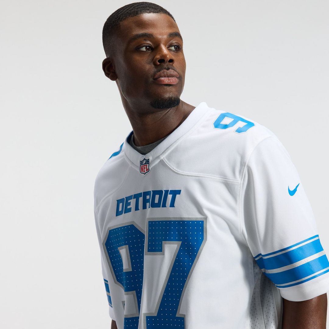 Aidan Hutchinson Detroit Lions Blue Game Jersey