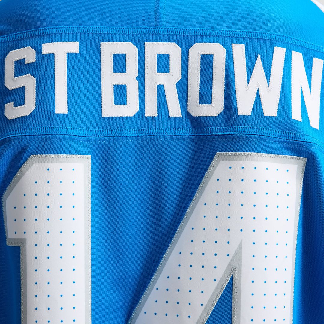 Amon-Ra St. Brown Detroit Lions White Vapor F.U.S.E. Stitched Limited Jersey