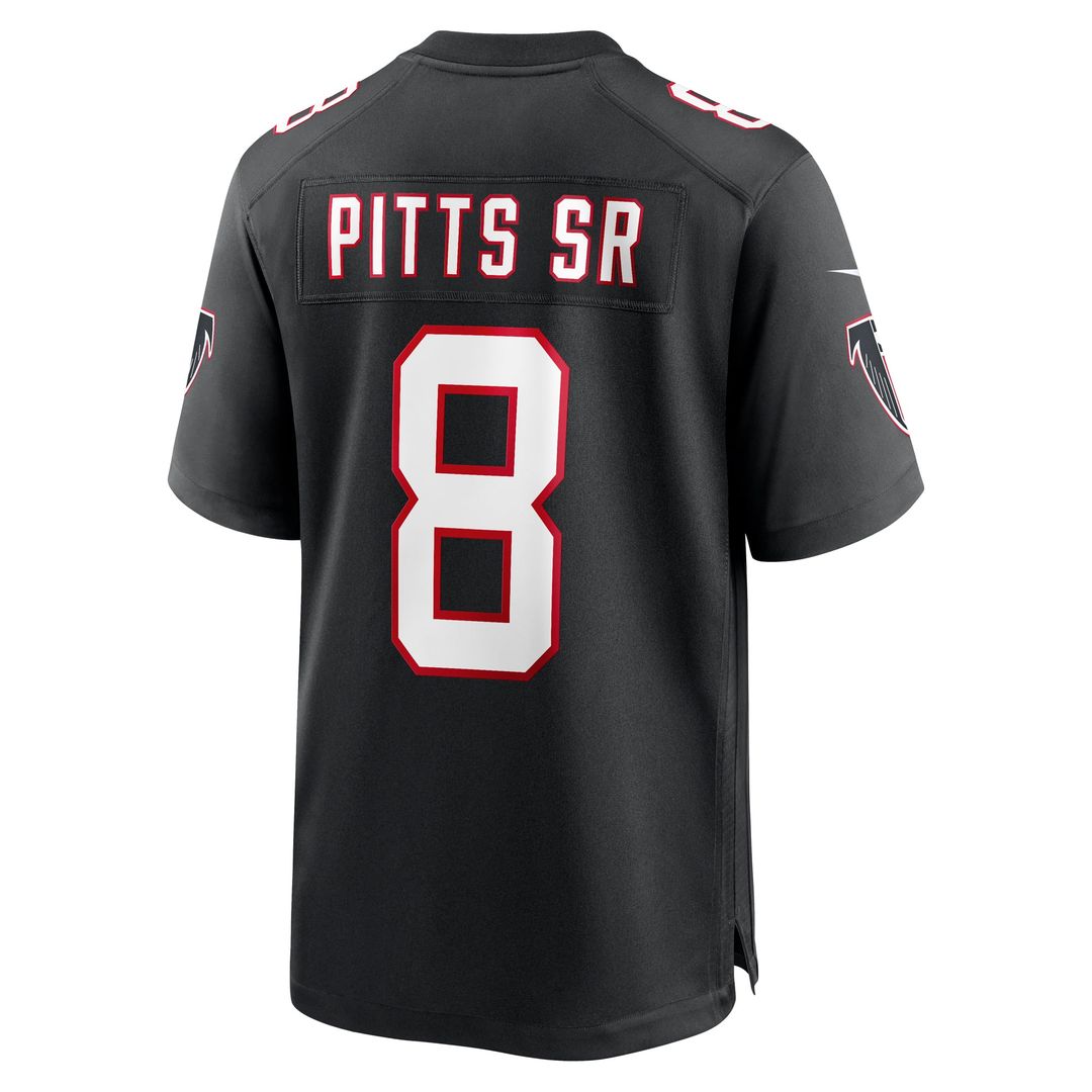 Kyle Pitts Sr. Atlanta Falcons Black Alternate Game Jersey