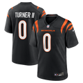 DJ Turner II Cincinnati Bengals Black Team Game Jersey