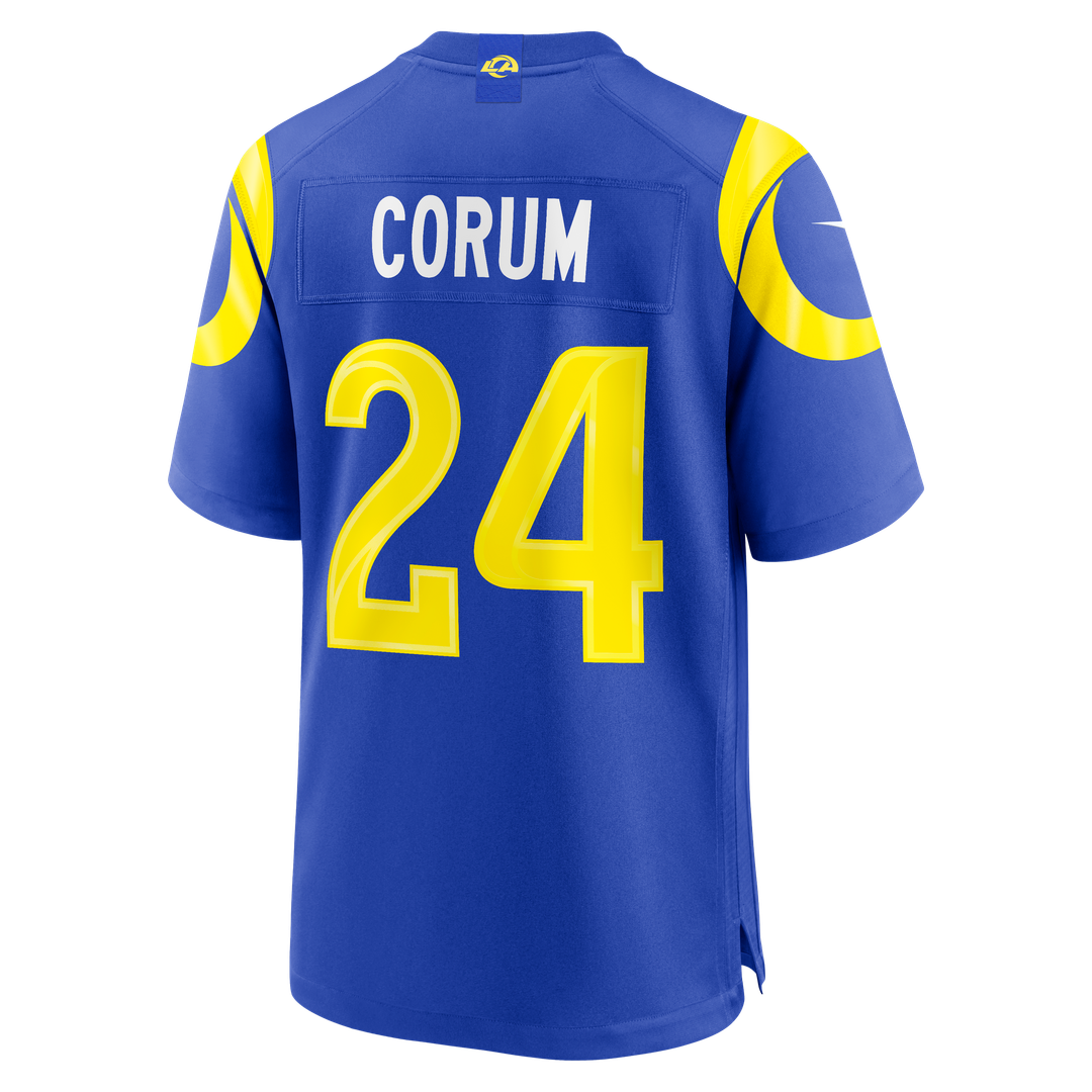 Blake Corum Los Angeles Rams Royal Game Jersey