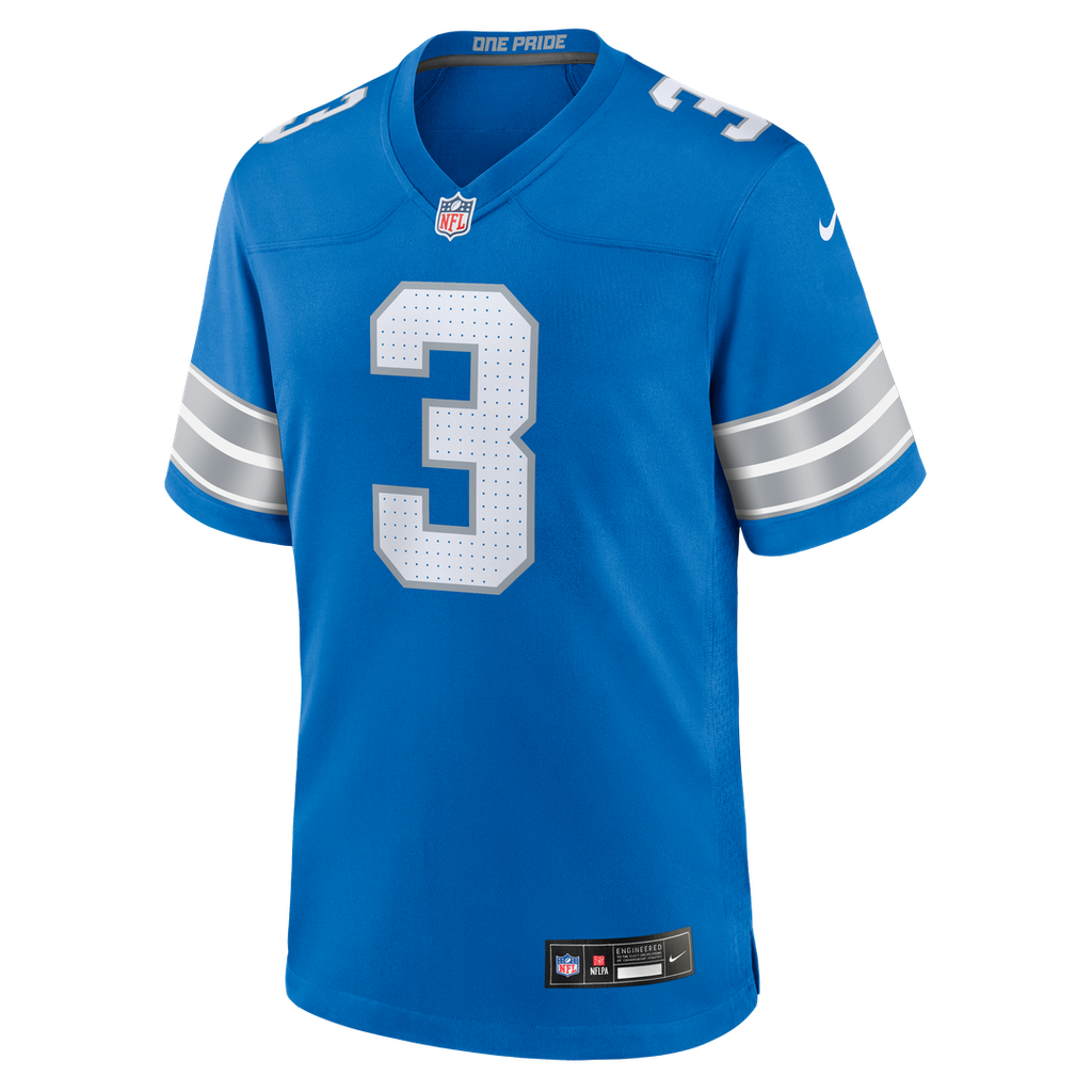 Jack Fox Detroit Lions Blue Team Game Jersey