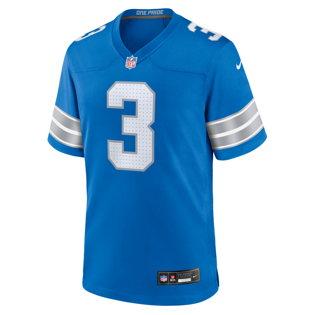 Jack Fox Detroit Lions Blue Team Game Jersey