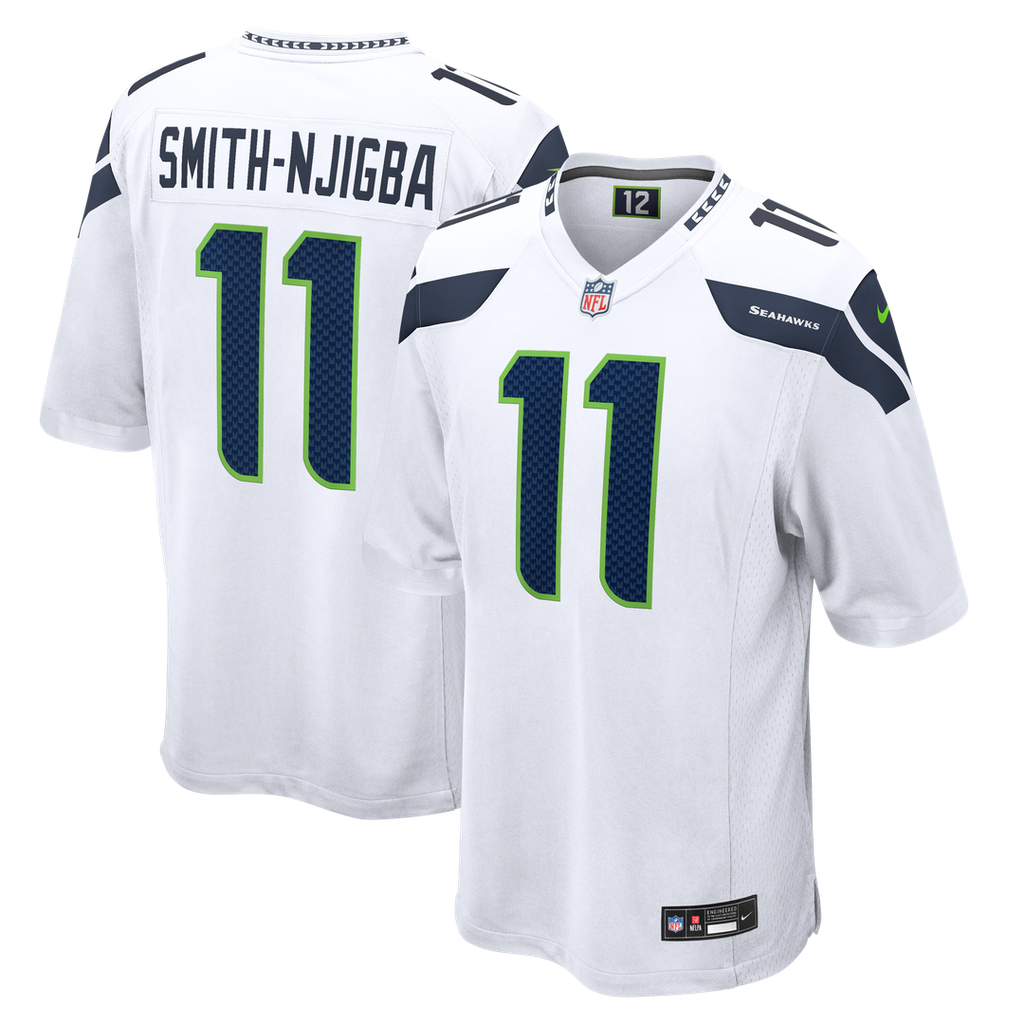 Jaxon Smith-Njigba Seattle Seahawks White Game Jersey