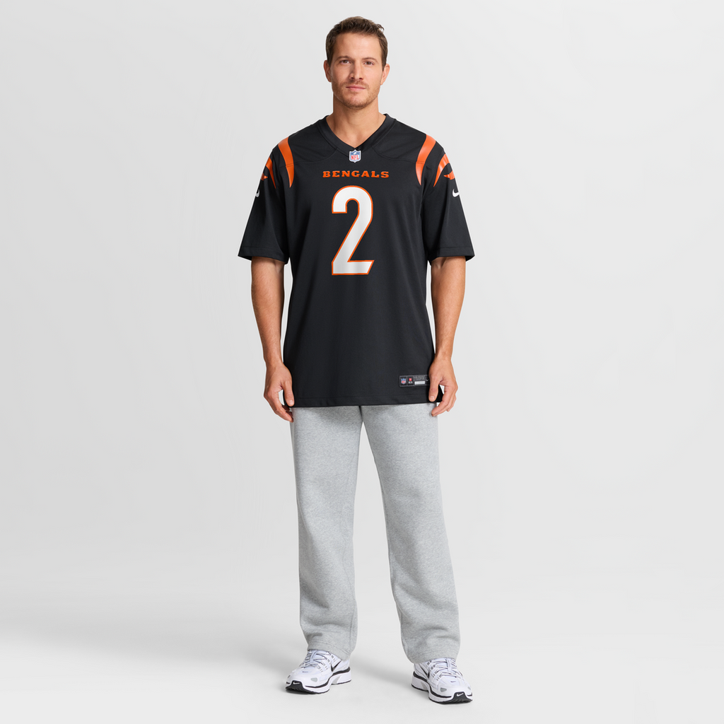 Evan McPherson Cincinnati Bengals Black Game Jersey