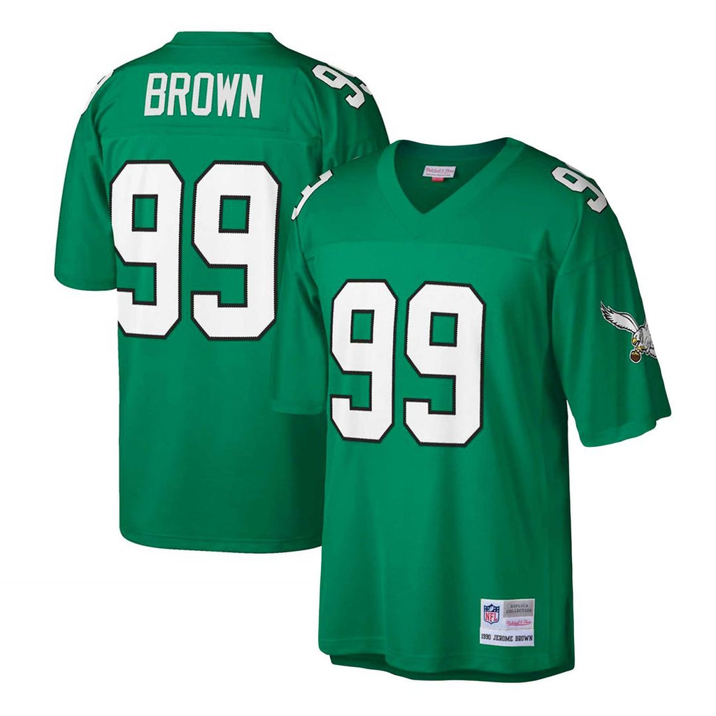 Jerome Brown Philadelphia Eagles Kelly Green Big & Tall 1990 Retired Player Replica Jersey