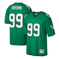 Jerome Brown Philadelphia Eagles Kelly Green Big & Tall 1990 Retired Player Replica Jersey