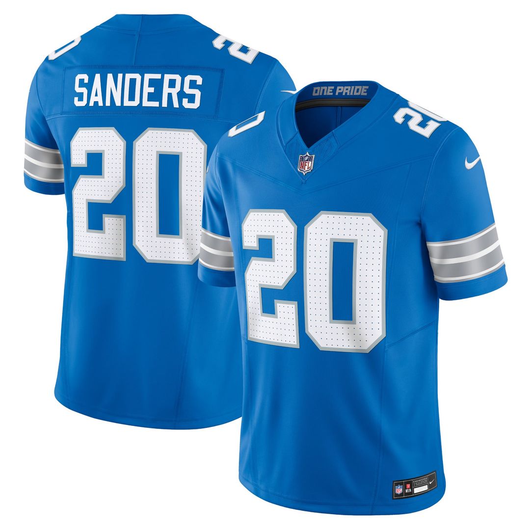 Barry Sanders Detroit Lions Blue Vapor F.U.S.E. Limited Jersey