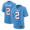 Tyjae Spears Tennessee Titans Light Blue Game Jersey