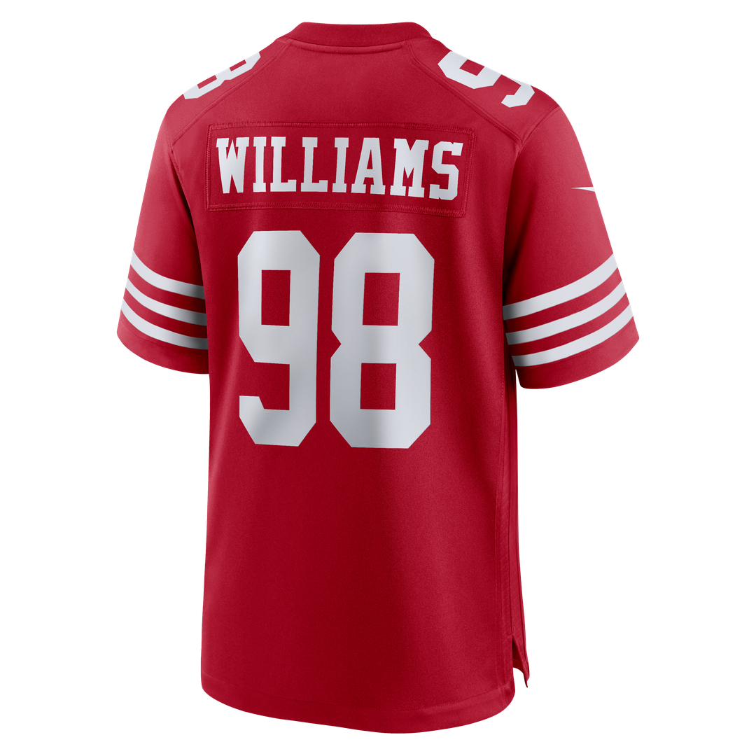 Mykel Williams San Francisco 49ers Scarlet Game Player Jersey