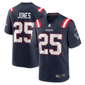 Marcus Jones New England Patriots Navy Game Player Jersey
