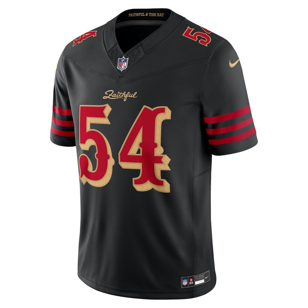 Fred Warner San Francisco 49ers Black Rivalries Collection Stitched Limited Jersey