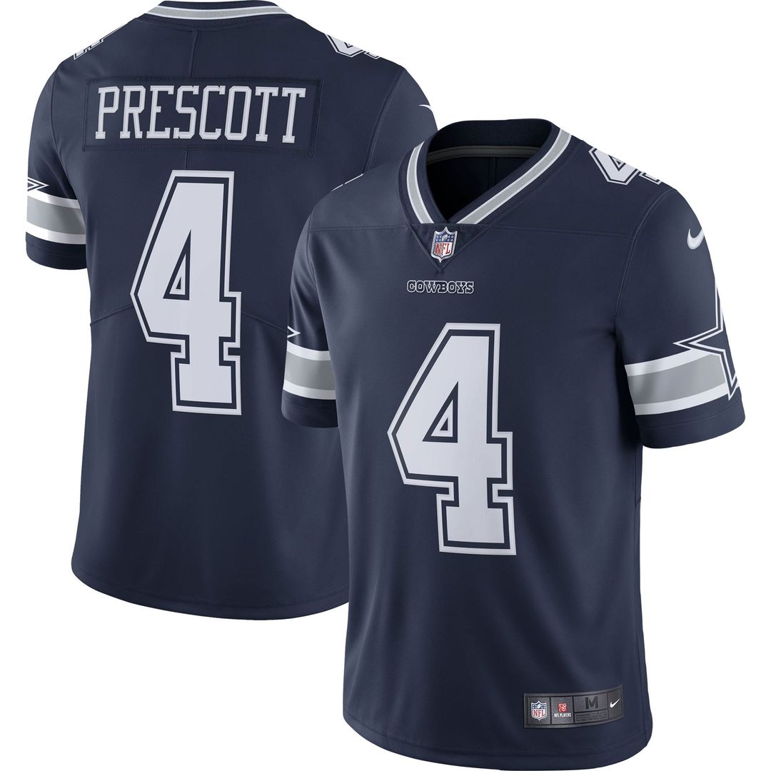 Dak Prescott Dallas Cowboys Navy Vapor Limited Player Jersey