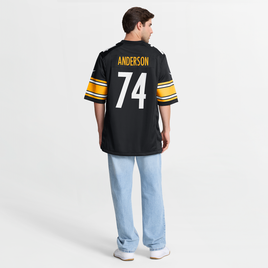 Spencer Anderson Pittsburgh Steelers Black Game Jersey