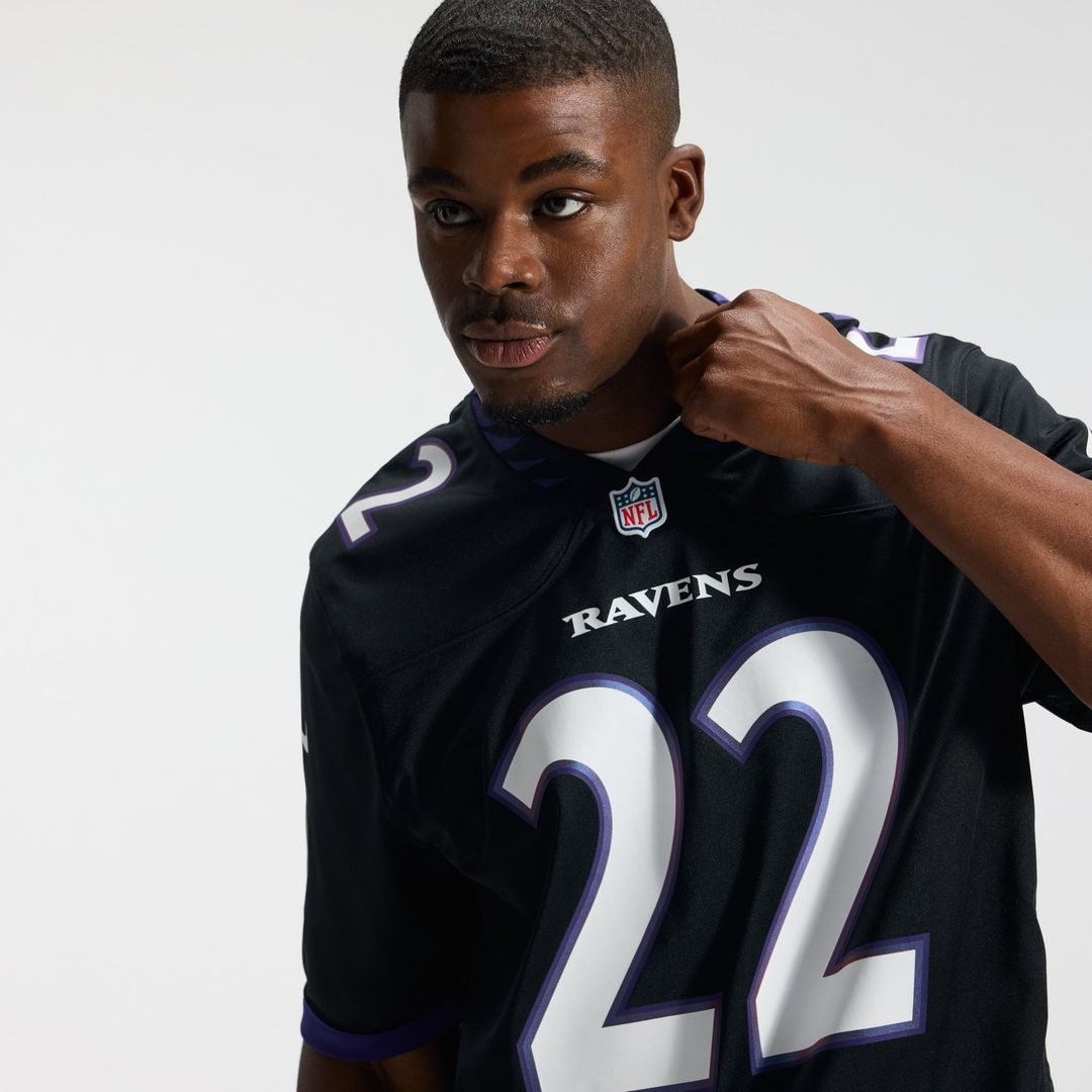 Derrick Henry Baltimore Ravens Black Alternate Game Jersey