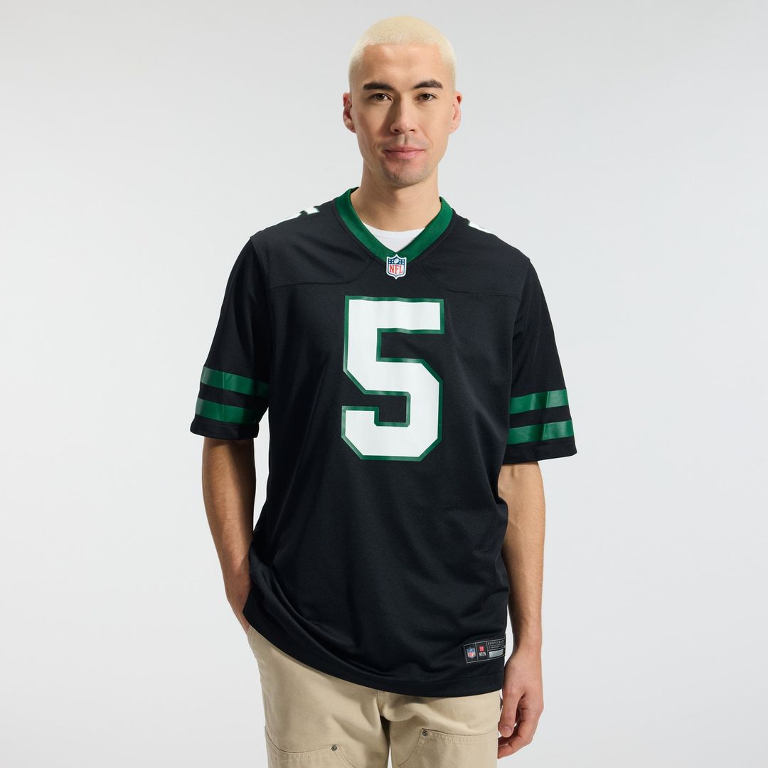 Garrett Wilson New York Jets Legacy Black Alternate Game Jersey