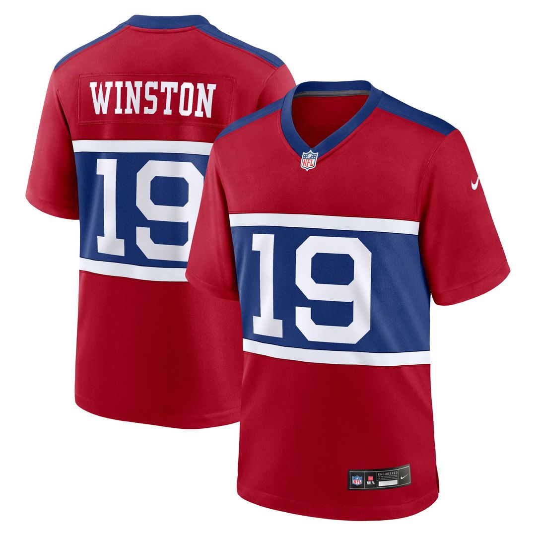 Jameis Winston New York Giants Royal Team Game Jersey