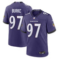Ethan Burke Baltimore Ravens Purple Team Game Jersey