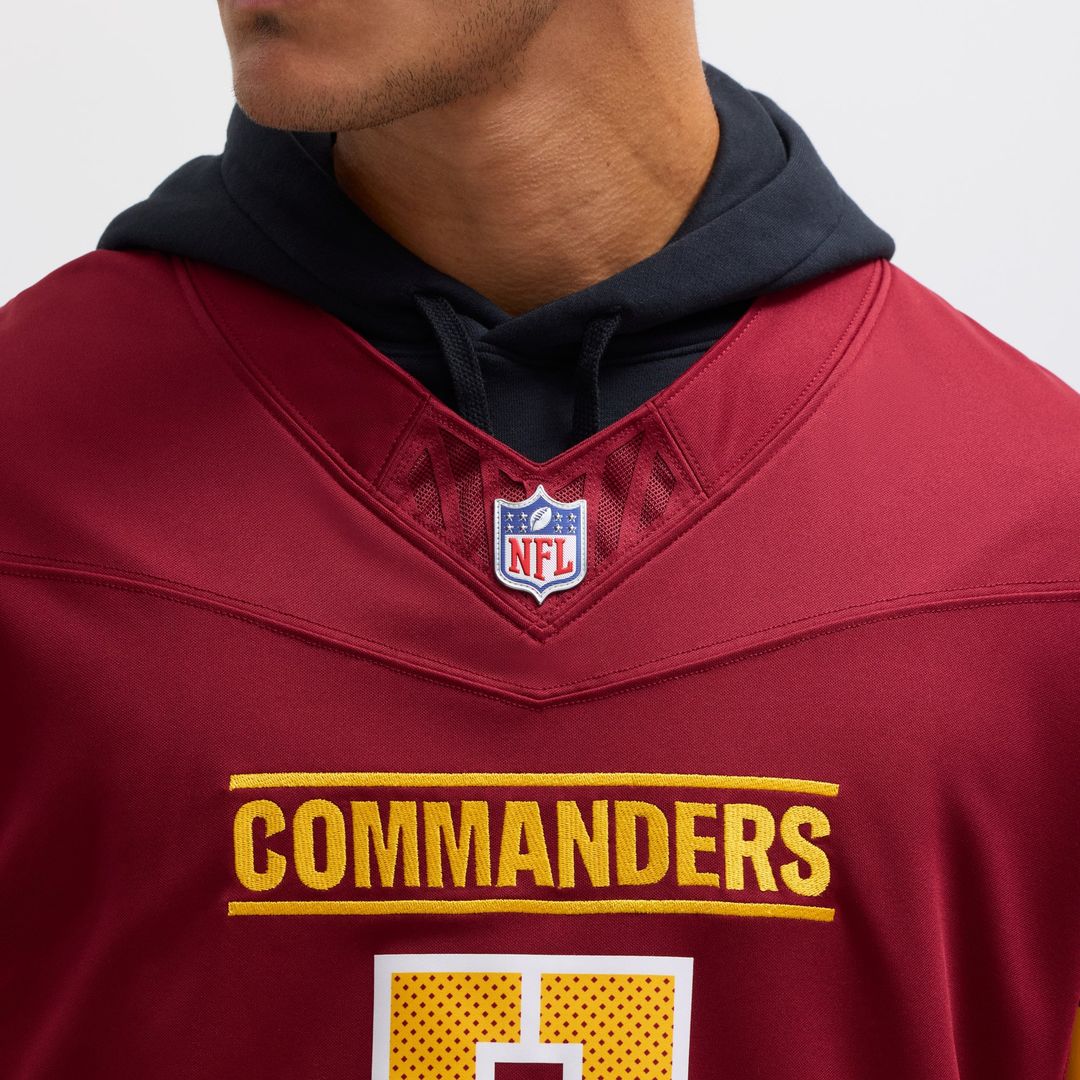 Washington Commanders Jayden Daniels White Vapor F.U.S.E. Limited Super Bowl Era Jersey