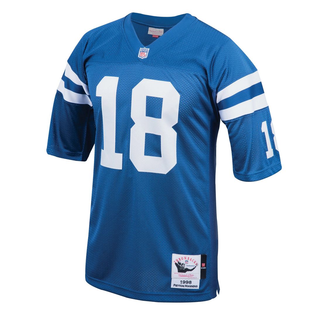 Peyton Manning Indianapolis Colts 1998 Royal Authentic Throwback Retired Player Jersey