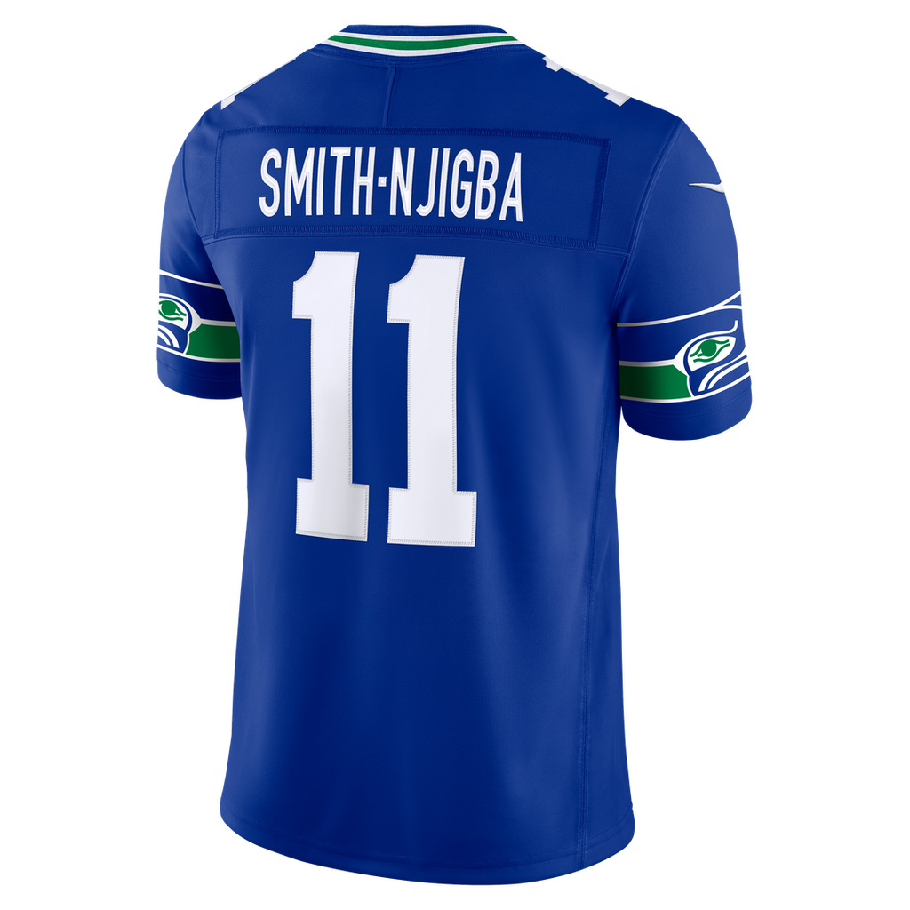 Jaxon Smith-Njigba Seattle Seahawks Royal Alternate Vapor F.U.S.E. Stitched Limited Jersey