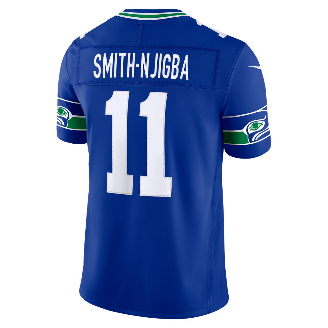 Jaxon Smith-Njigba Seattle Seahawks Royal Alternate Vapor F.U.S.E. Stitched Limited Jersey