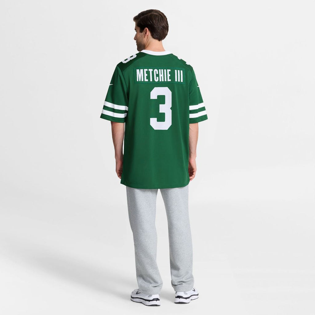 John Metchie III New York Jets Legacy Green Team Game Jersey
