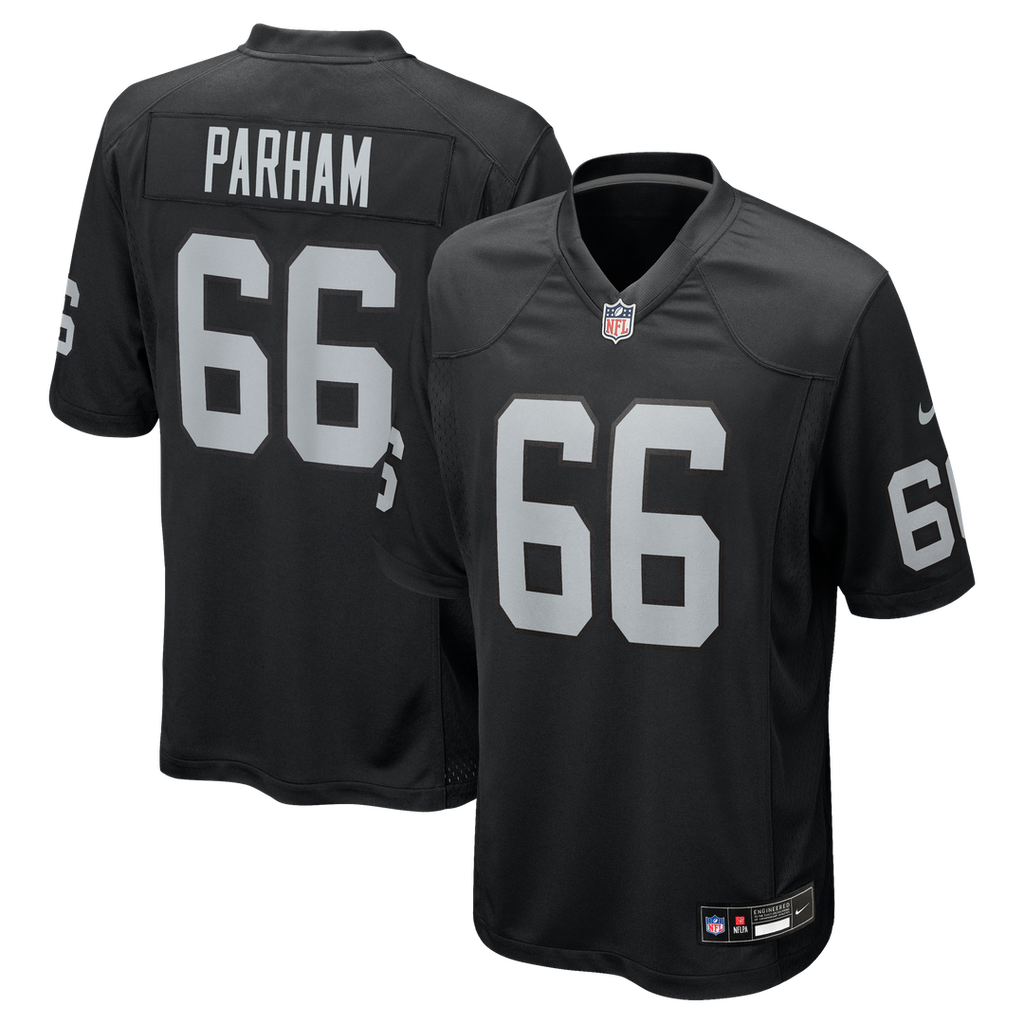 Dylan Parham Las Vegas Raiders Black Game Player Jersey