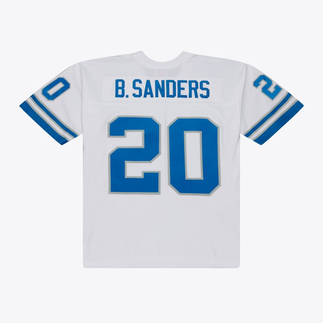 Barry Sanders Detroit Lions White 1989 Legacy Replica Player Jersey