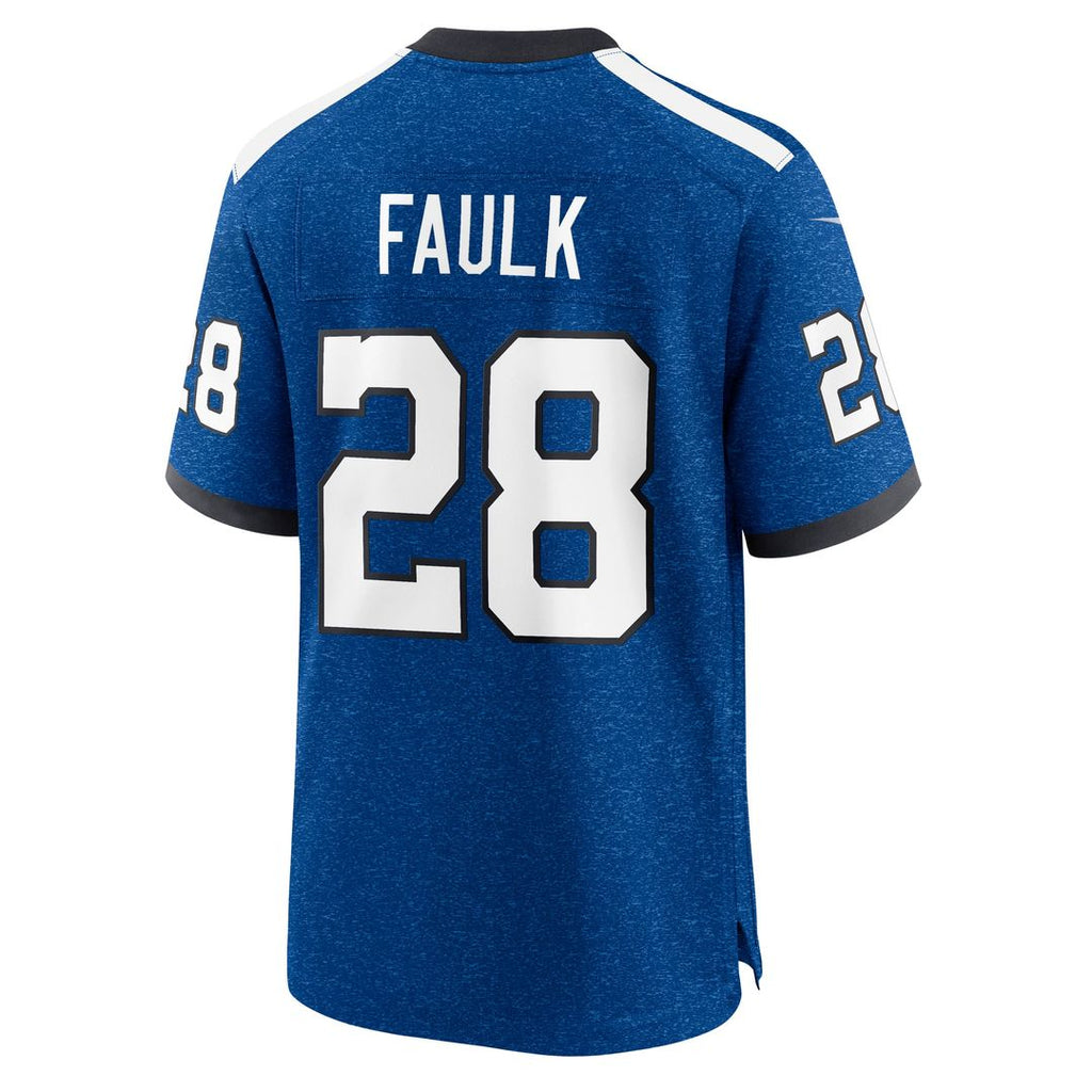 Marshall Faulk Indianapolis Colts Blue Retired Player Alternate Game Jersey