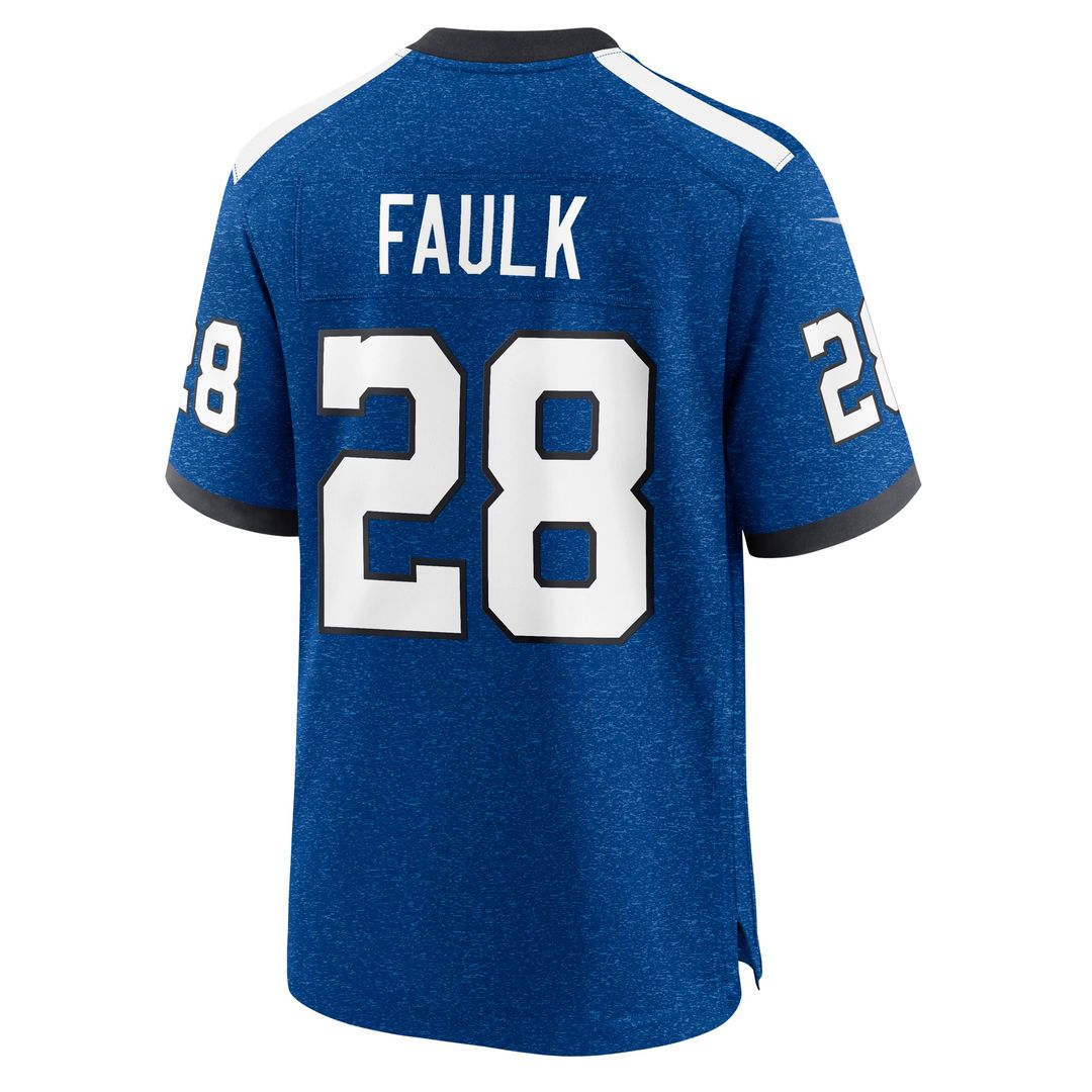 Marshall Faulk Indianapolis Colts Blue Retired Player Alternate Game Jersey
