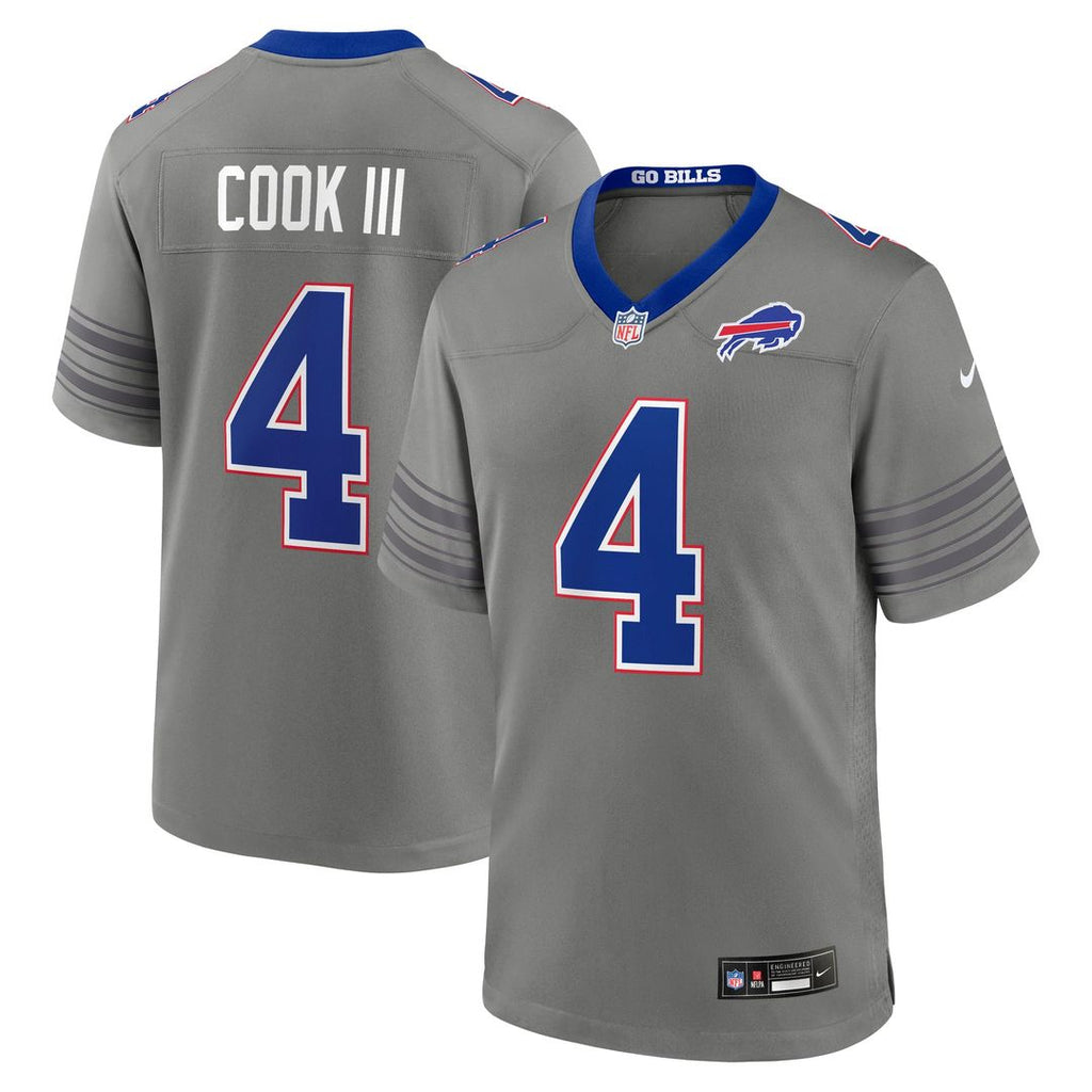 James Cook III Buffalo Bills Gray Nickel City Game Jersey