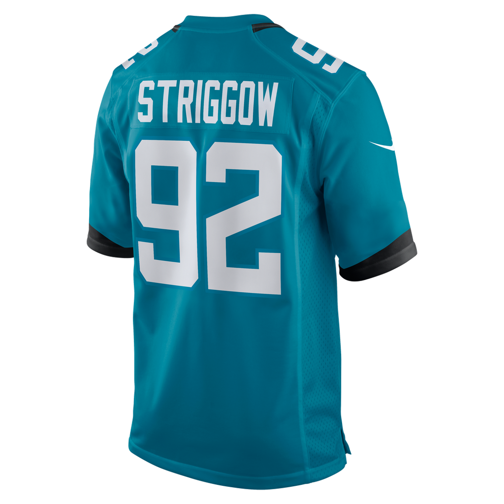 Danny Striggow Jacksonville Jaguars Teal Team Game Jersey