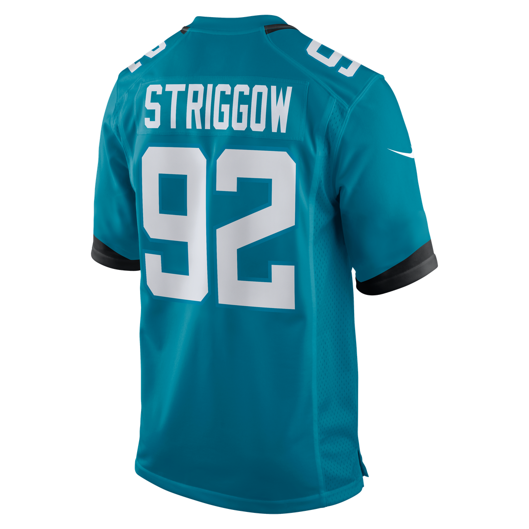 Danny Striggow Jacksonville Jaguars Teal Team Game Jersey
