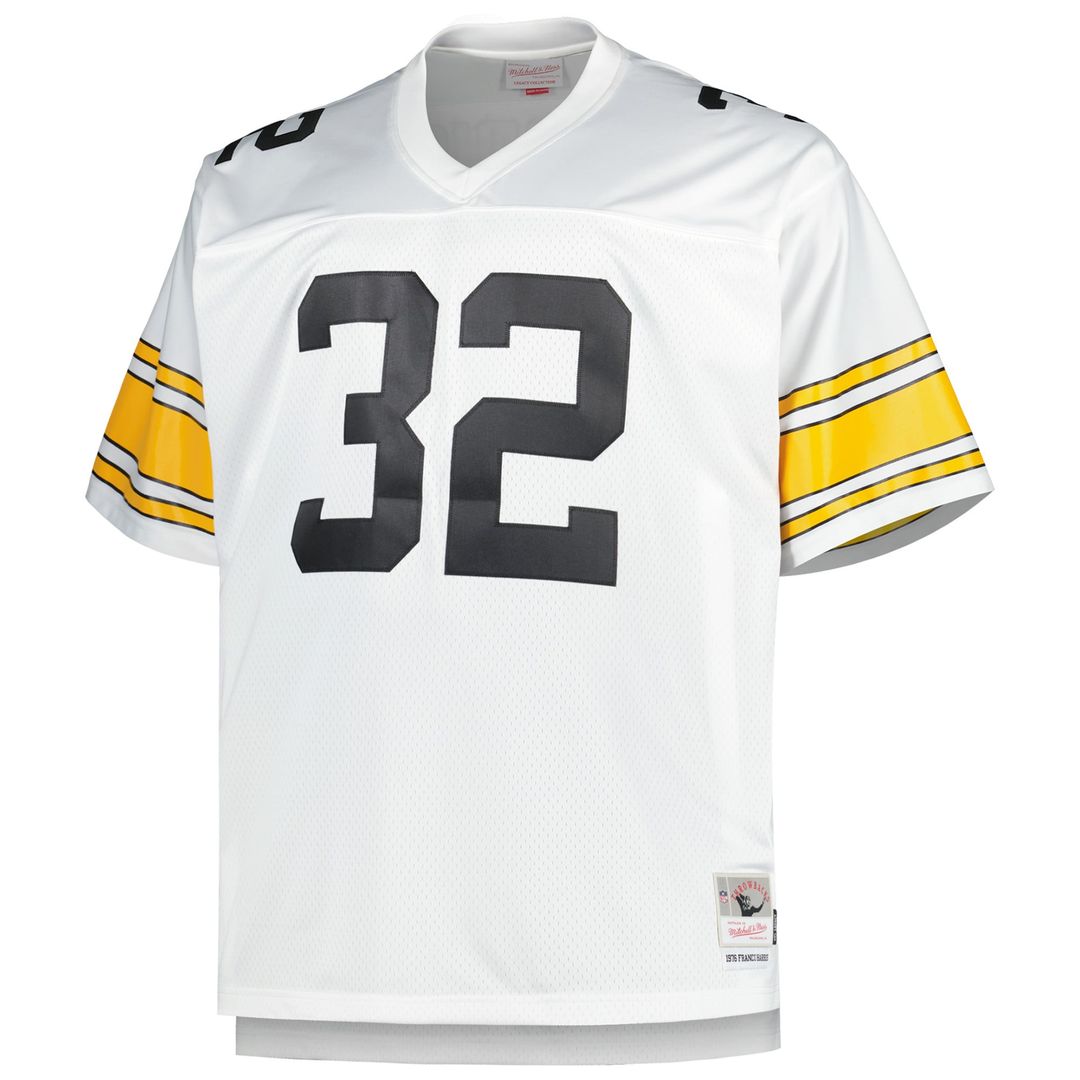 Franco Harris Pittsburgh Steelers White Big & Tall 1976 Retired Player Replica Jersey