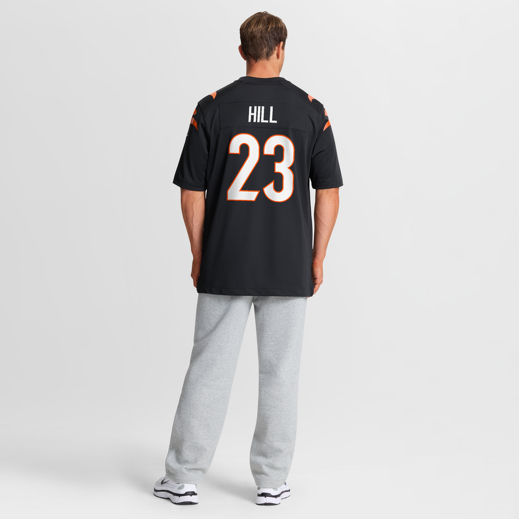 Daxton Hill Cincinnati Bengals Black Player Game Jersey