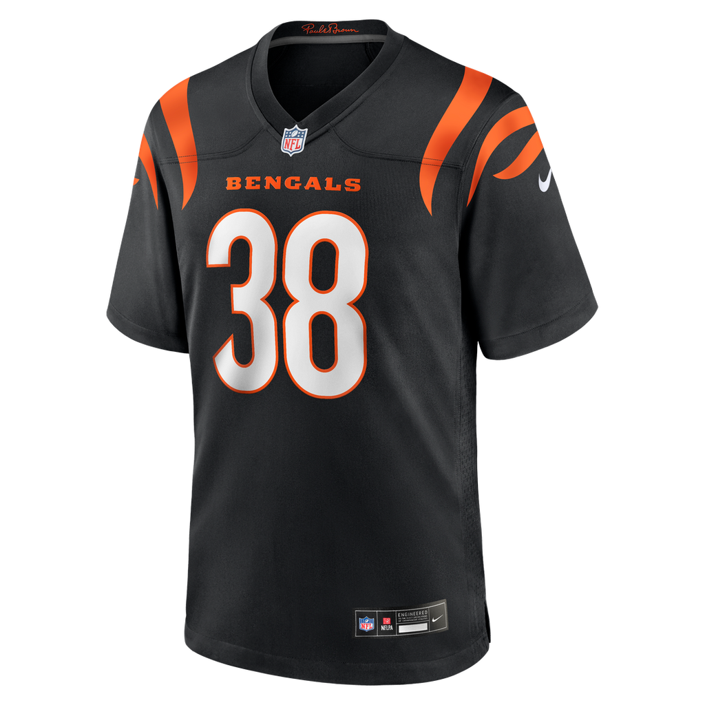 DJ Ivey Cincinnati Bengals Black Team Game Jersey