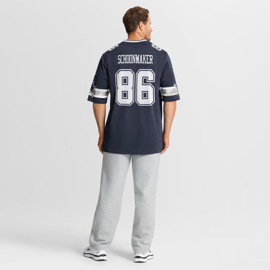 Luke Schoonmaker Dallas Cowboys Navy Team Game Jersey