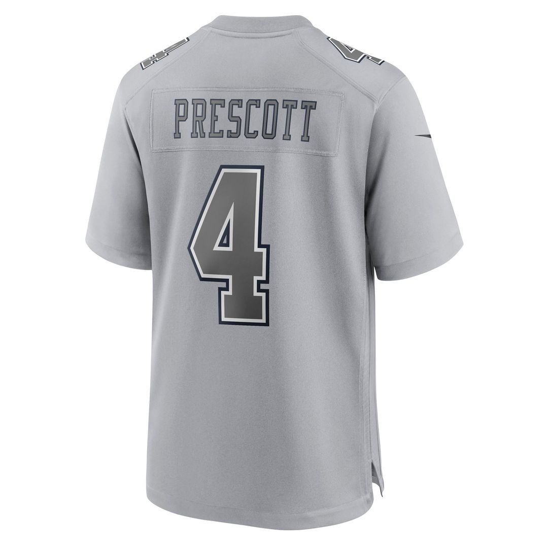 Dak Prescott Dallas Cowboys Gray Atmosphere Fashion Game Jersey