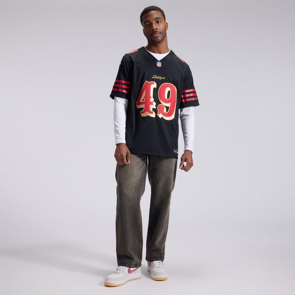 The Faithful San Francisco 49ers Black Rivalries Collection Stitched Limited Jersey