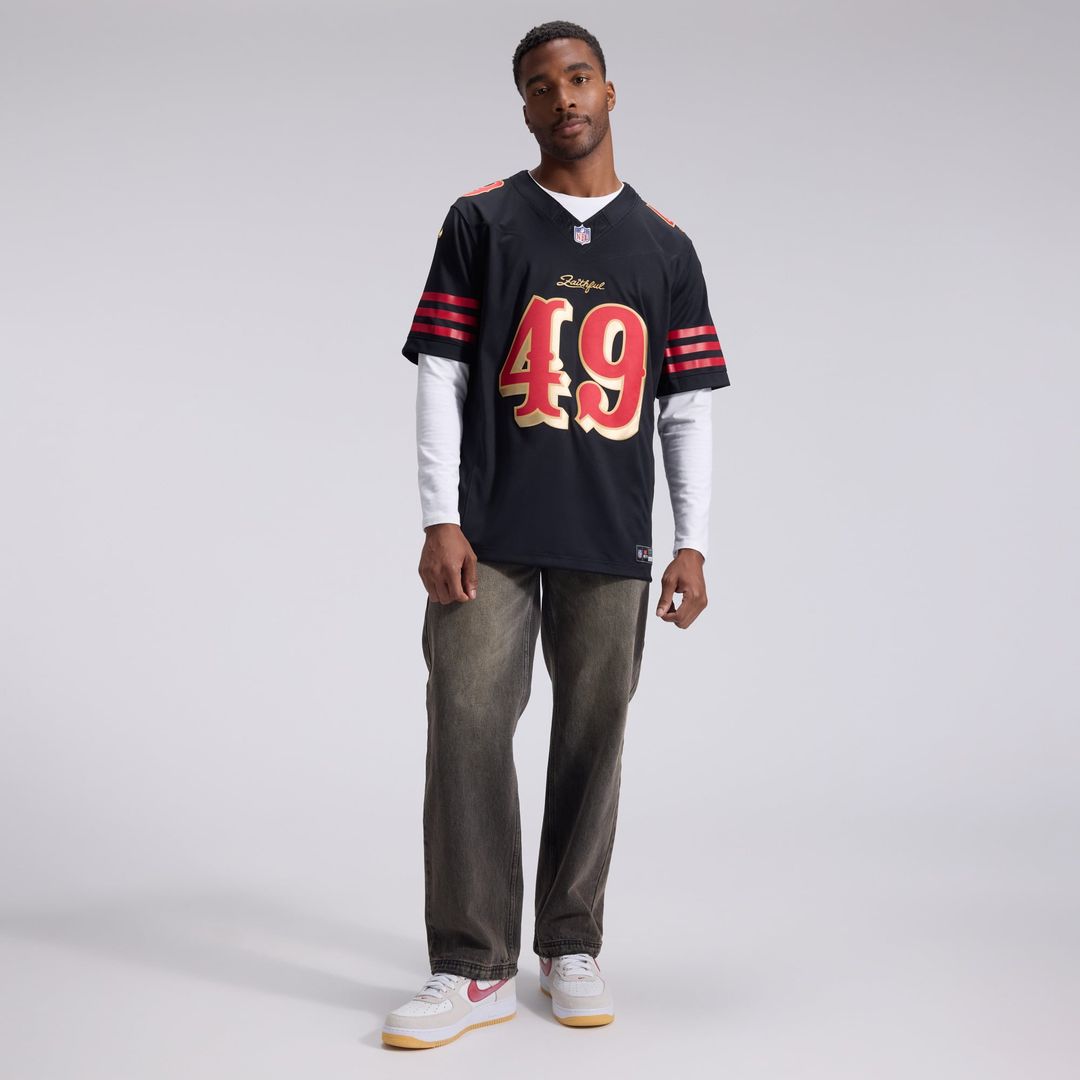 The Faithful San Francisco 49ers Black Rivalries Collection Stitched Limited Jersey
