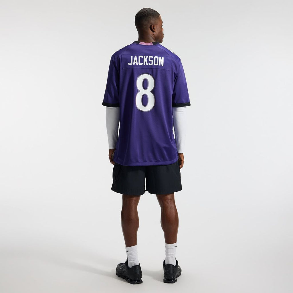 Lamar Jackson Baltimore Ravens Purple Team Game Jersey
