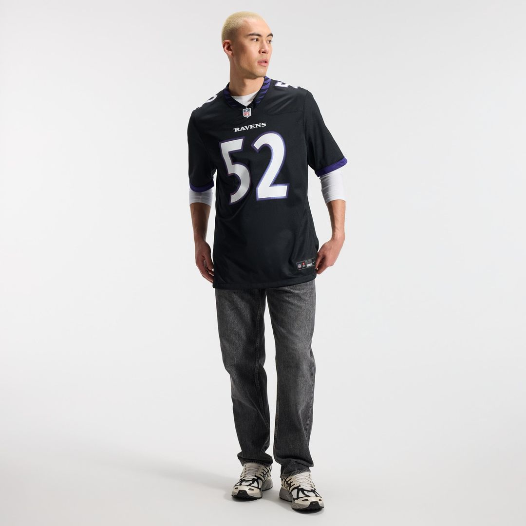 Ray Lewis Baltimore Ravens Black Alternate Retired Player Game Jersey