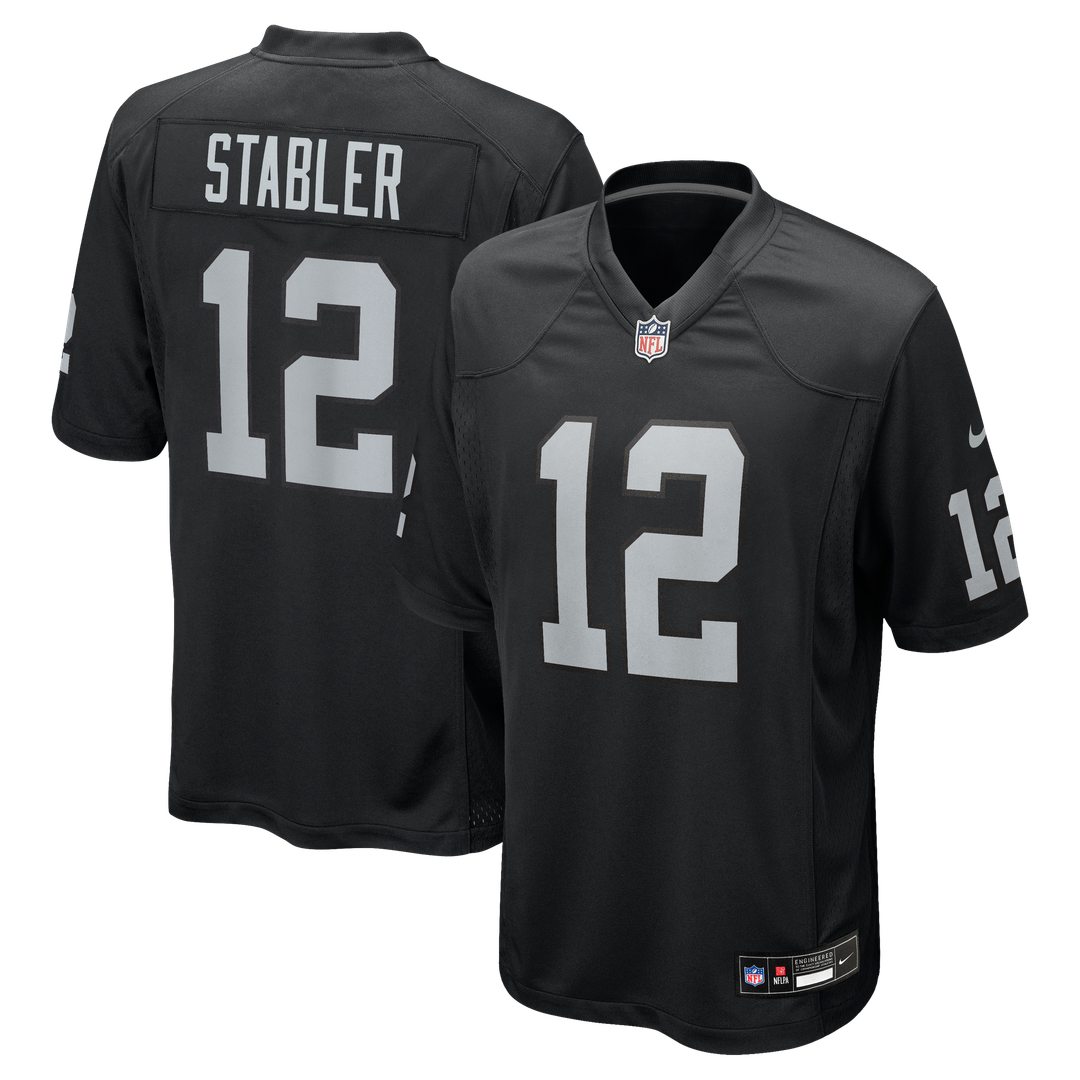 Ken Stabler Las Vegas Raiders Black Game Retired Player Jersey