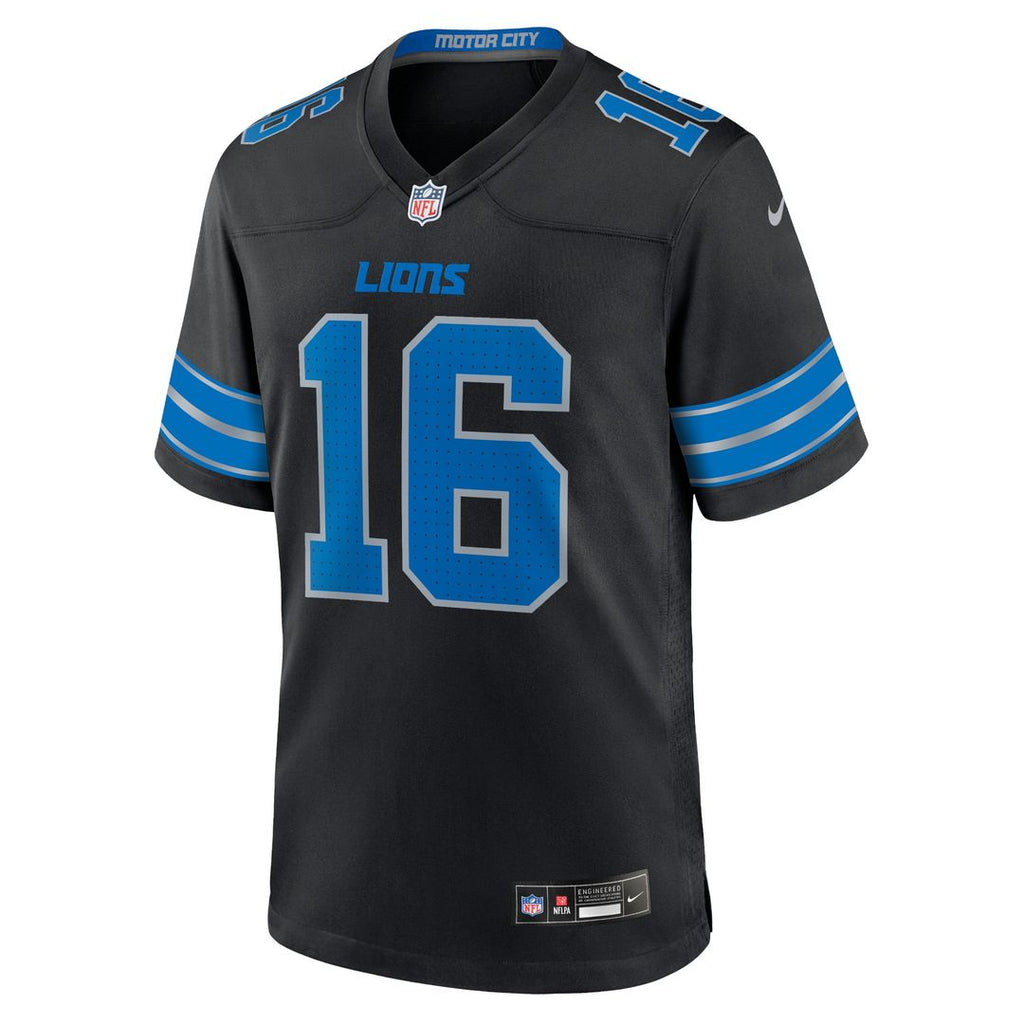 Jared Goff Detroit Lions Black 2nd Alternate Game Jersey