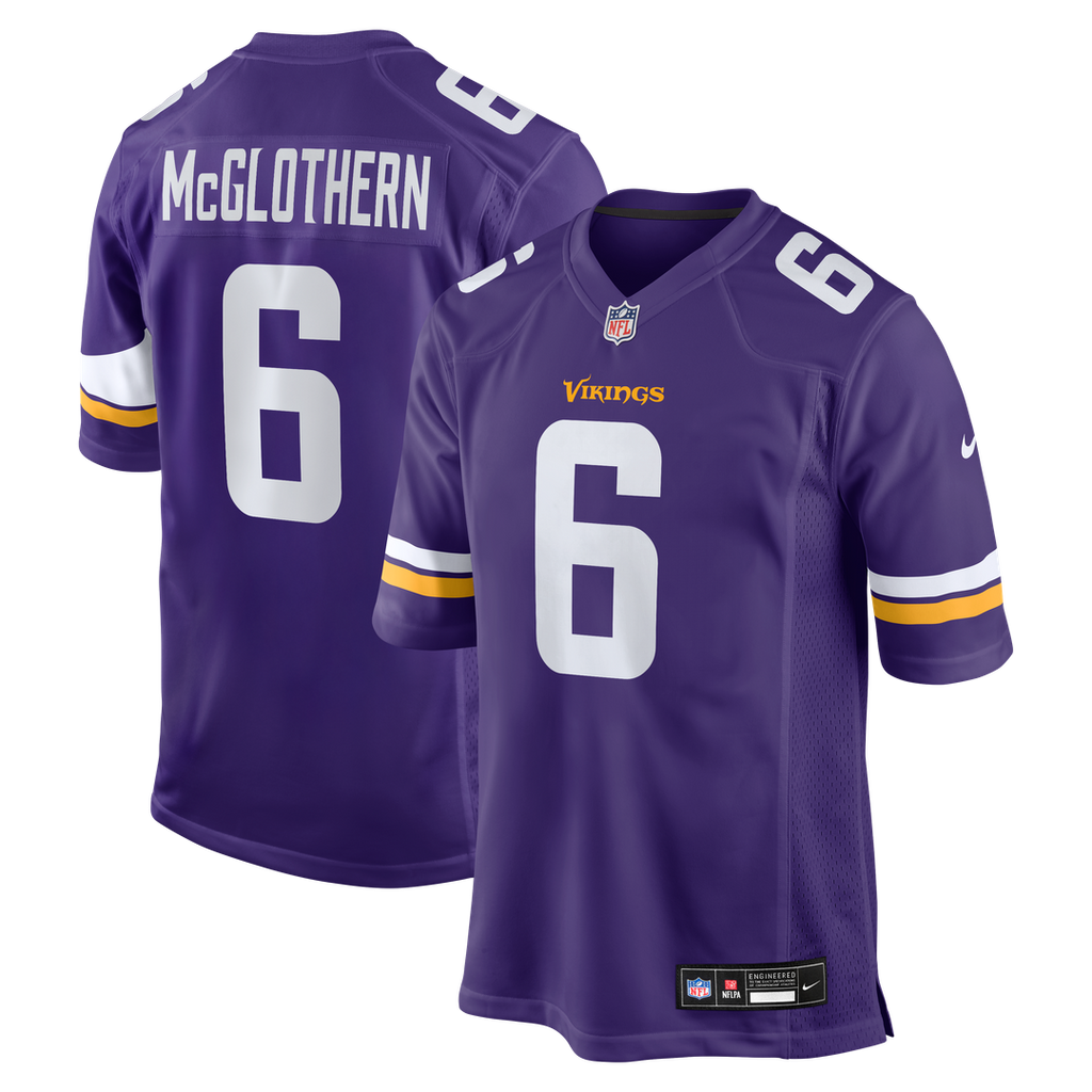 Dwight McGlothern Minnesota Vikings Purple Team Game Jersey