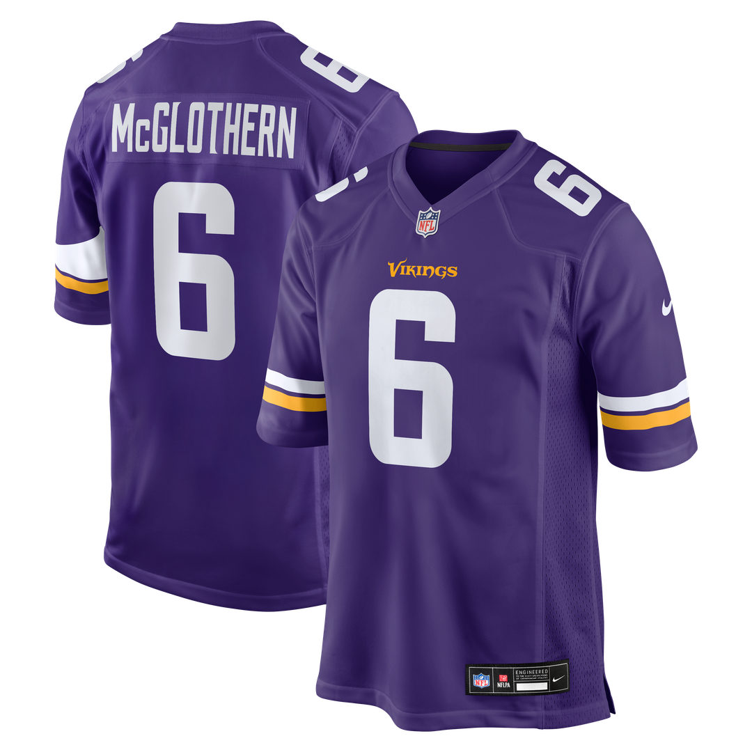 Dwight McGlothern Minnesota Vikings Purple Team Game Jersey