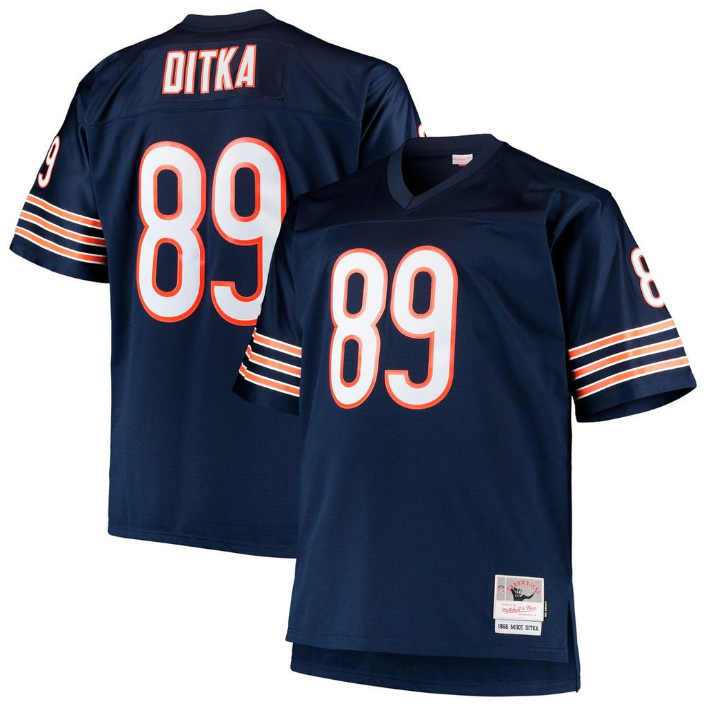 Mike Ditka Chicago Bears Navy Big & Tall 1966 Retired Player Replica Jersey