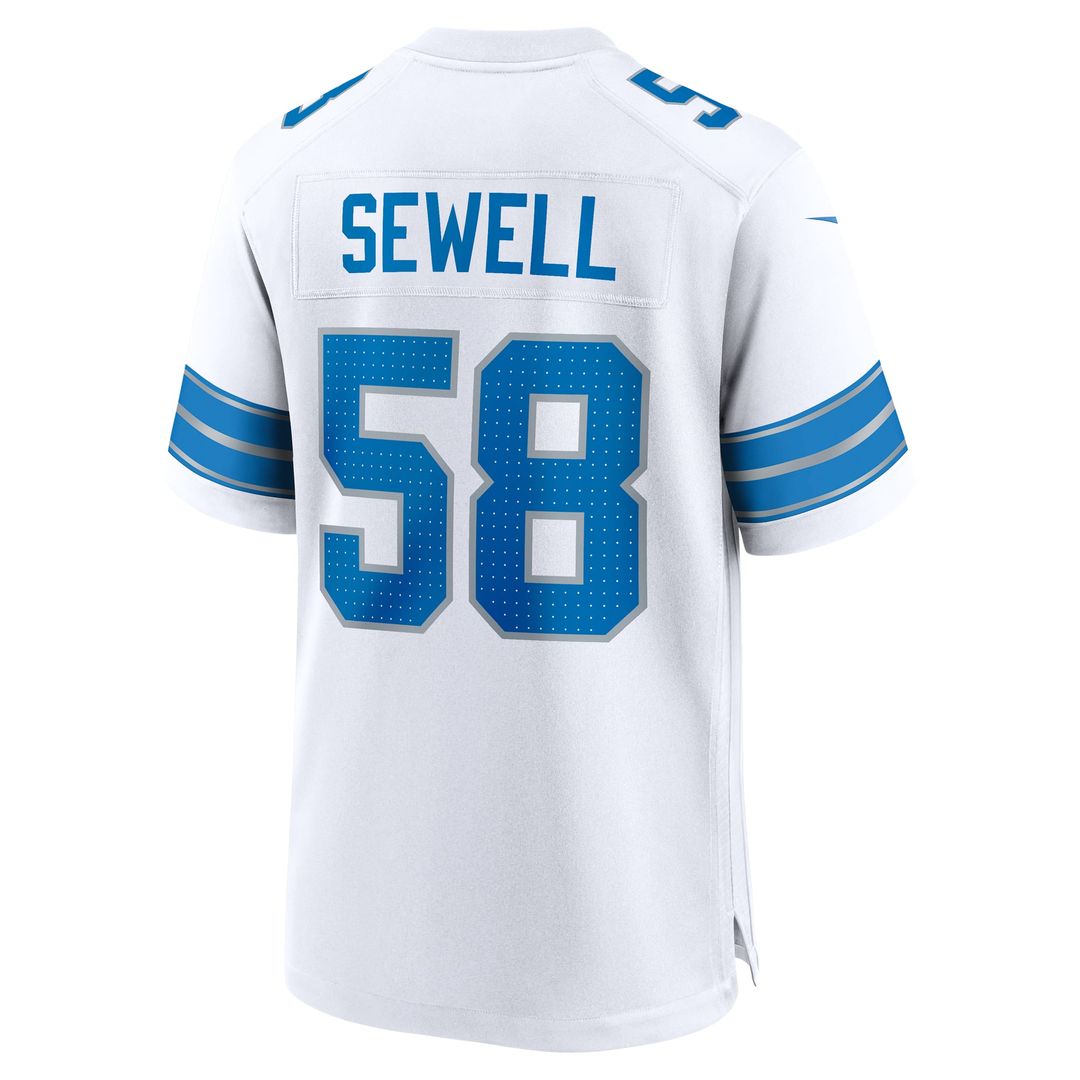 Penei Sewell Detroit Lions Black 2nd Alternate Game Jersey