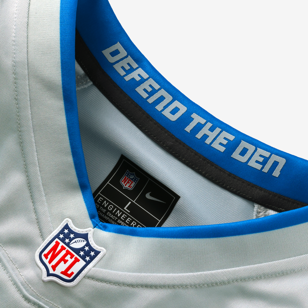 Penei Sewell Detroit Lions Silver 2026 Rivalries Collection Game Jersey
